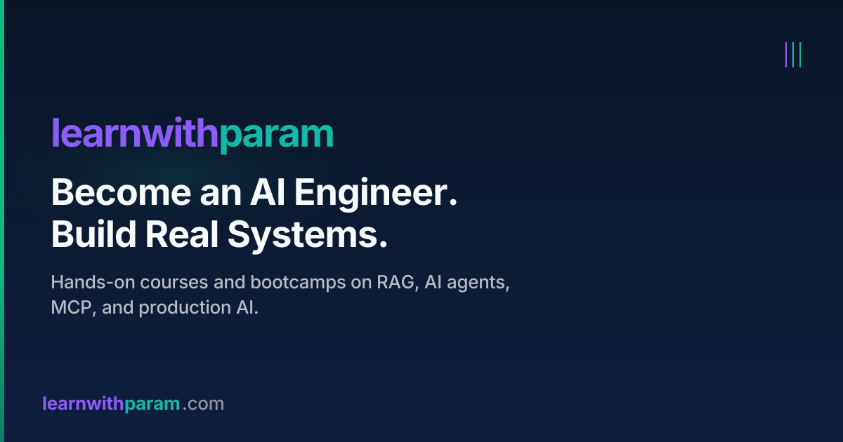 Hands-On AI Engineering Courses & Bootcamps | learnwithparam